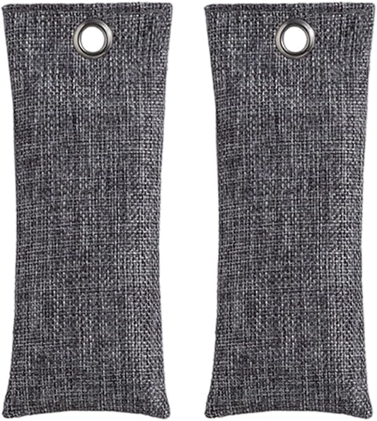 Pack Of 2 Bamboos Charcoal Shoe Deodorizers For Odor Elimination In Footwear Gym Bags & Closets With Natural Air Purifying B