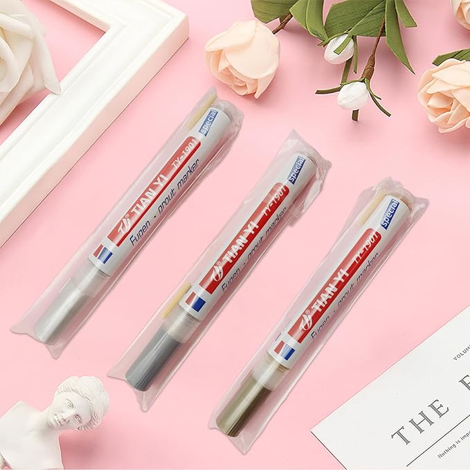 Grout Pen Tile Grout Paint Marker,Waterproof Tile Grout Colorant and Sealer Pen for Cleaner Looking Floor with Extra-Tip, as the pic show, White