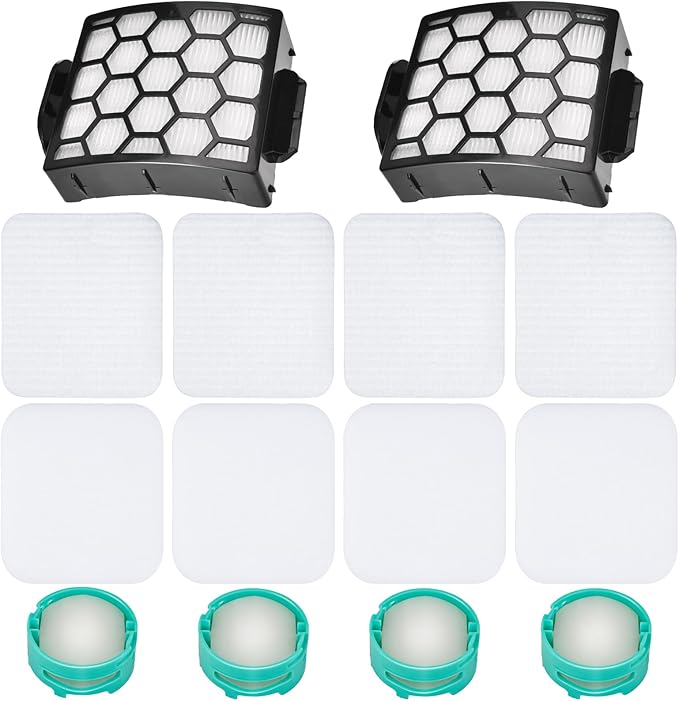 UV900 Replacement Filters Odor Neutralizer Cartridges for Shark UV900 Performance Lift Away DuoClean Upright Vacuum Clean, 2 HEPA+ 4 Foam Felt Filters & 4 Odor Cartridges, Part XHF320 XFFK602UKT