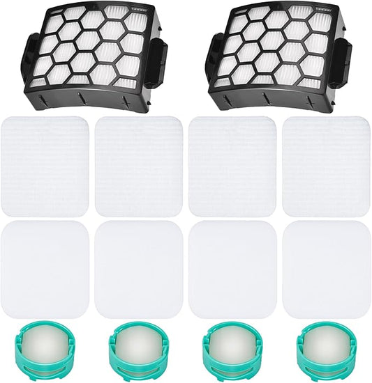 UV900 Replacement Filters Odor Neutralizer Cartridges for Shark UV900 Performance Lift Away DuoClean Upright Vacuum Clean, 2 HEPA+ 4 Foam Felt Filters & 4 Odor Cartridges, Part XHF320 XFFK602UKT