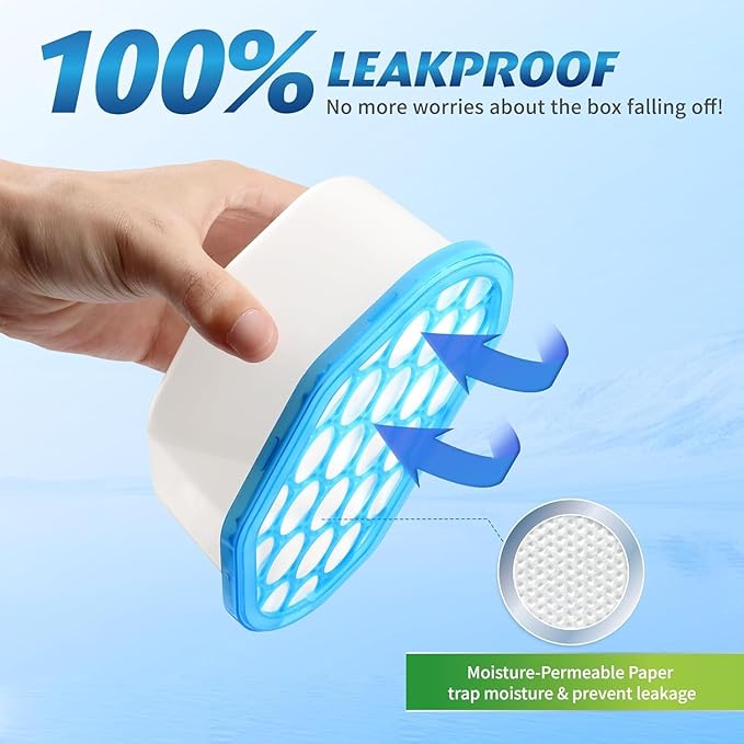 Moisture Absorber & Humidity Eliminator – Disposable Dehumidifier for Closets, Basements, Bathrooms & RV – Damp Rid Style Odor Remover, Mold & Mildew Prevention for Home Storage (Pack of 3)