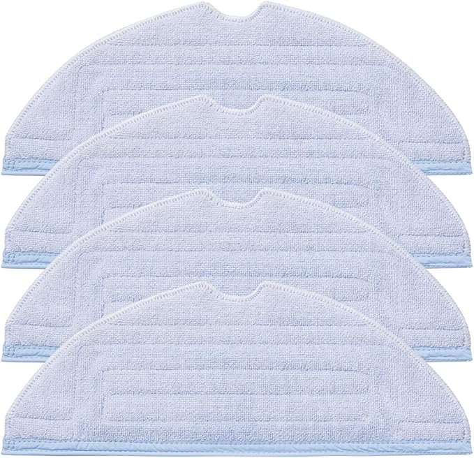 4Pcs Microfiber Mop Cloth Pad for Roborock S8+, S8,S7, S7+, S7 Pro,S7 Max Ultra, S7 MaxV, S7 MaxV Plus, S7 MaxV Ultra Robot Vacuum,Washable Mopping Cloth Accessories