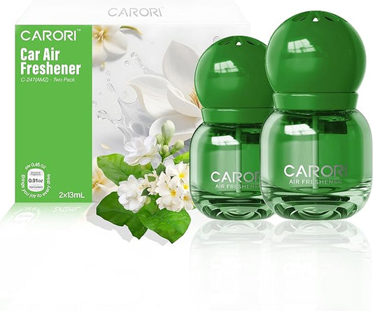 Cute Car Air Freshener 2 Pack, Lightbulb-Shaped Car Fresheners, Automotive Vent Clip, Long Lasting Scent, Essential Oils, Cute Car Accessories for Women, Gardenia Scent