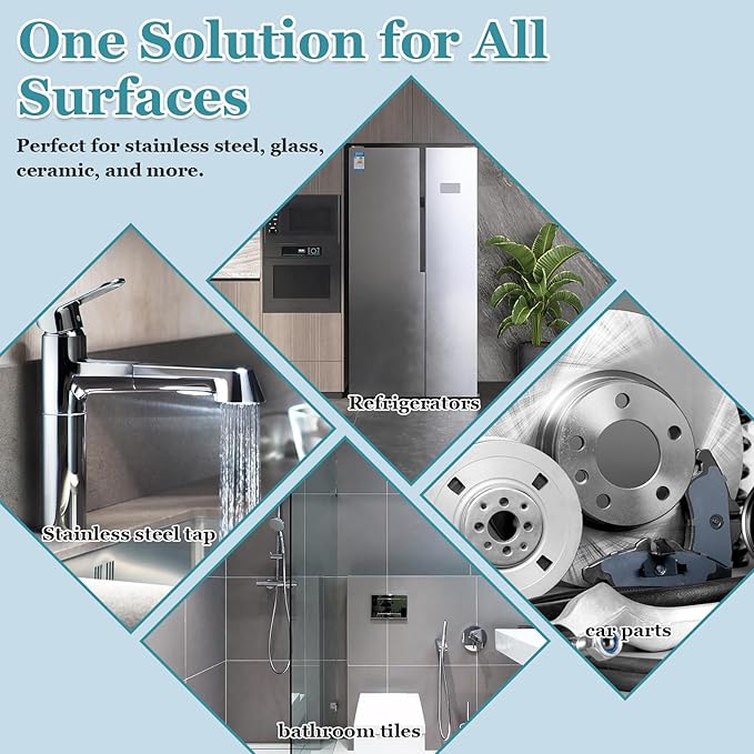 Stainless Steel Coating, 256ML Ceramic Coating for Stainless Steel, Anti Fingerprint Spray, Cerami Coat for Appliances, Stain Resistant, for Appliances, Glass, Tile