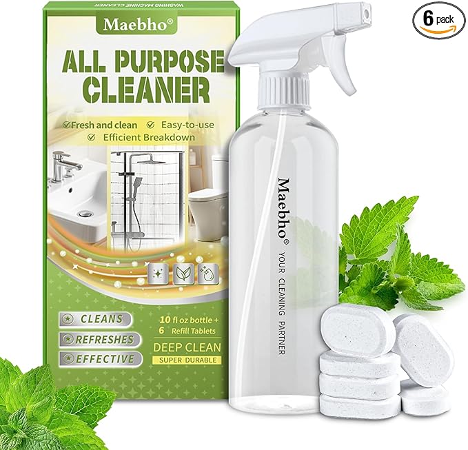 Bathroom Cleaner 6pack Cleaning Tablets for Bathtub Tabs Compatible with Whirlpool & Spa Bath System, Jets, Whirl Tubs