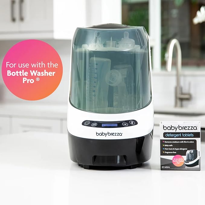 Baby Brezza Universal Detergent Soap Tablets for Baby Brezza Bottle Washer Pro and All Brands of Bottle Washers, 120 Tablets (Pack of 2)