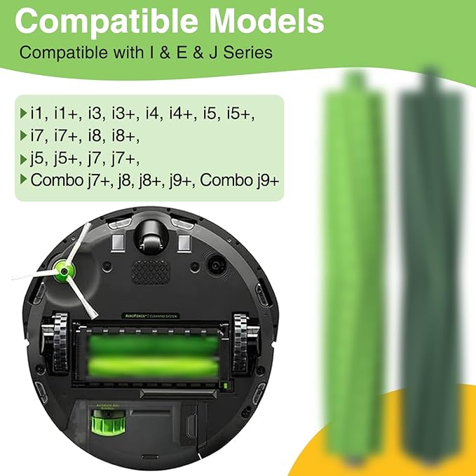 2 Set Replacement Roller Brushes for iRobot Roomba E & I & J Series e5 e6 e7 i1 i1+ i2 i3 i3+ i4 i4+ i6 i6+i7 i7+ i8 i8+ j6+ j7 j7+,Combo i5 i5+j5 j5+ Vacuum Cleaner