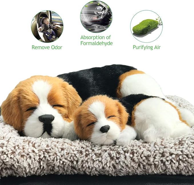 Ergocar Car Air Purifying Bags Cute Animals Odor Eliminator Bamboo Charcoal for Car Decoration & Eliminating Odors (Migru-B)