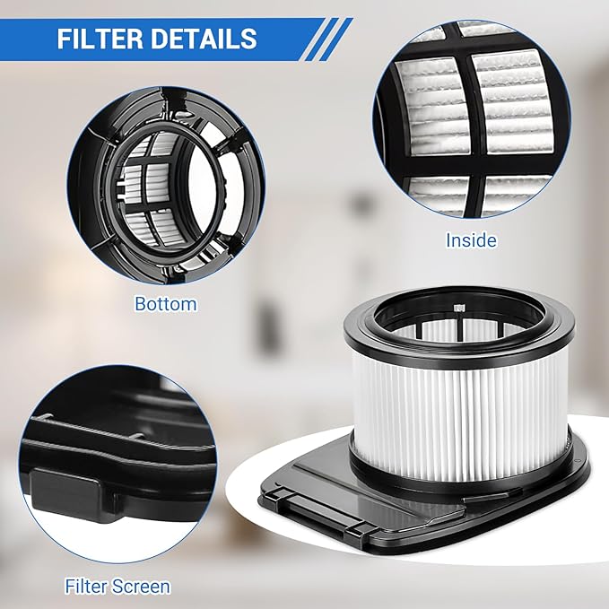 2 Pack HEPA + 4 Pack Foam & Felt Filter Replacement for Shark IZ662H IZ682H IZ631H WZ531H IZ640H Vertex Pro Lightweight Cordless Stick Vacuum | Replace Part XHFIZ500 & XFFKIZ600