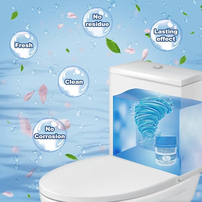 12 Pcs Enzyme Toilet Bowl Cleaner Bottle, Automatic Self-Acting Toilet Tank Cleaner, Enzyme-Powered Stain & Limescale Prevention, Long-Lasting Deodorizer, Safe for Plumbing & Septic Systems