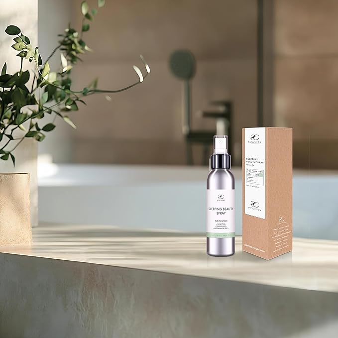 Pillow Ritual Aromatic, Calming Relaxing Pillow Mist, Linen and Fabric Sleep Spray, Infused with Natural Essential Oils for Bedtime Routine, Eucalyptus &Tea Tree, Aluminium Bottle 4.05 oz
