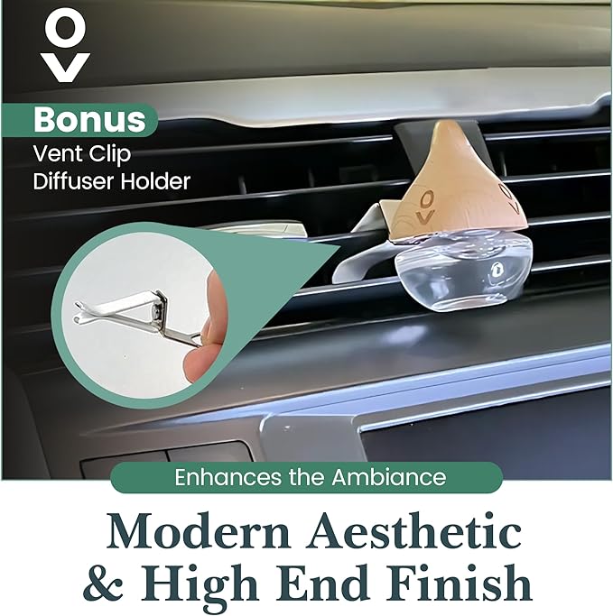 Car Air Freshener Diffuser + Vent Clip Lasting Scent, Hanging Air Freshener, Car Accessories for Men Women Auto Interior Aromatizante para Carro New Smell Automotive Accessory Gifts for Men Women