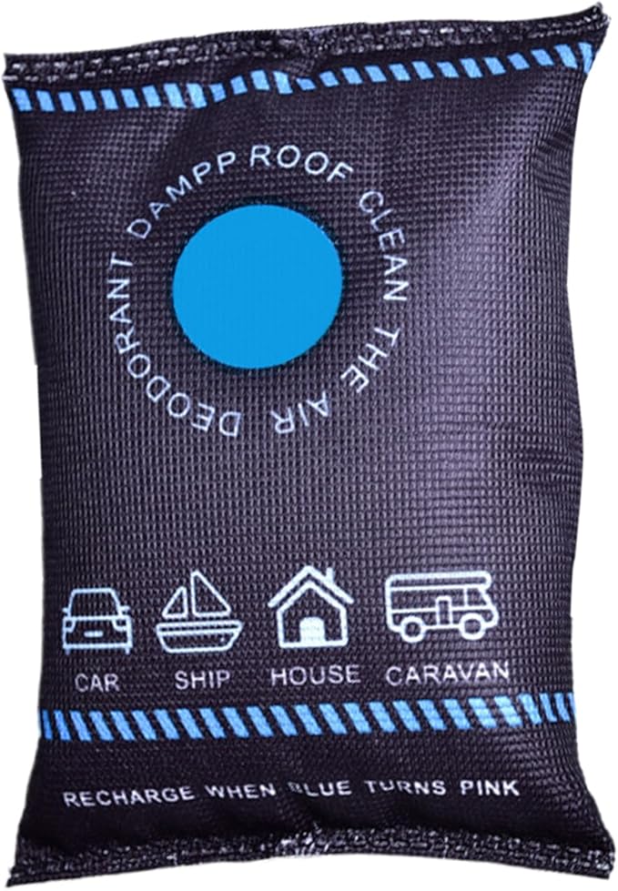 Car Dehumidifier, Silicone Beads Leak-Proof Moisture Absorbers, Reusable Fast Reactivated Desiccant Packets for Windscreens Interior Closet Basement Garage Household, Car Moisture Control, H
