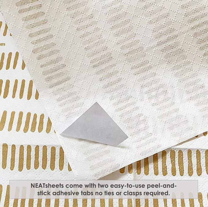Disposable Bibs for Adults, Kids & Elderly Senior | Adhesive Tab Napkin for Eating, Personal Use, Home Care, Business | Spill Absorbent, Stain/Liquid Repellent | Cinnamon Stick, 100 Count