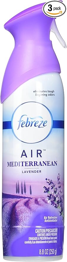 Febreze Air Refresher, Mediterranean Lavender 8.8 oz (Pack of 3)
