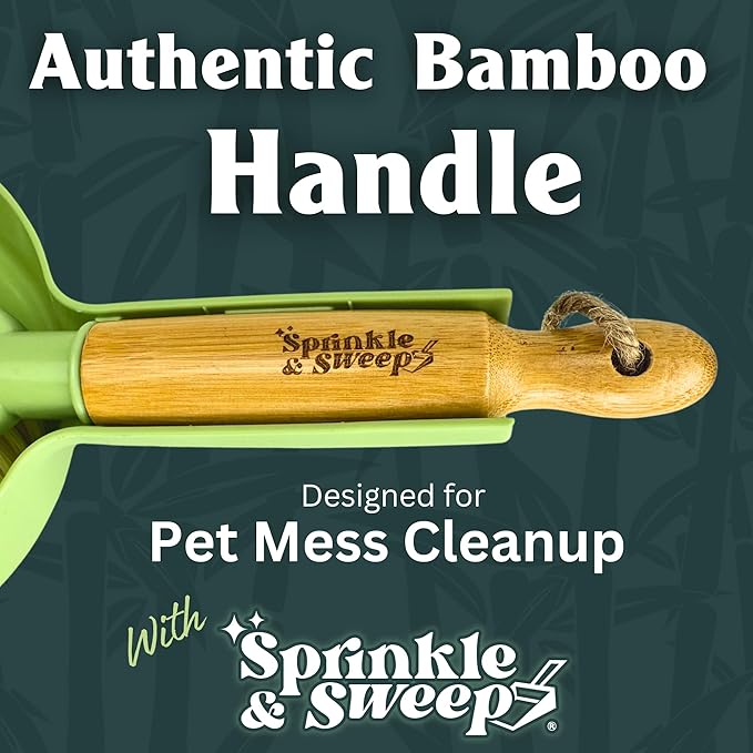 Dog Pee Cleaner Powder with Sweeper Kit | Pet Accident Cleanup Kit for Hard Surfaces | Vomit Cleanup Powder | Puppy Potty Training Aid | Dog Diarrhea Absorbent | Odor Remover | Sprinkle and Sweep