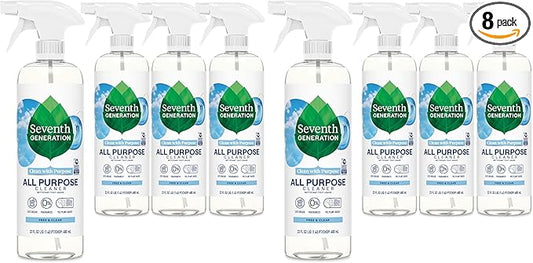 Seventh Generation All Purpose Cleaner,Biodegradable Formula,Free & Clear,23 oz,(Pack of 8)