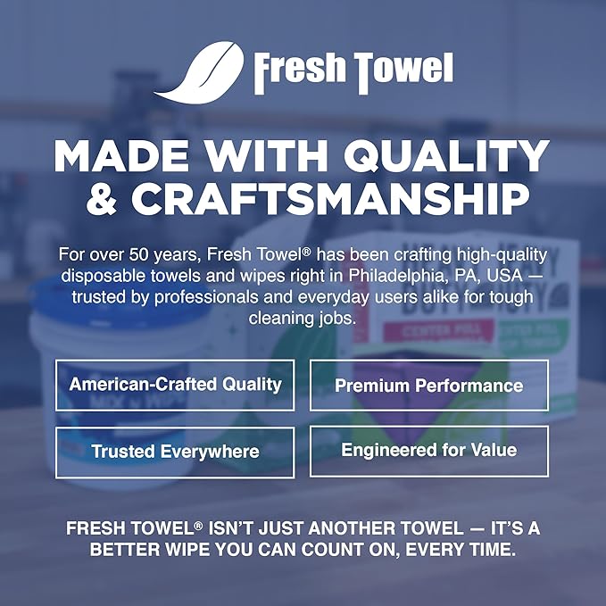 Fresh Towel Mix-N-Wipe Dry Wipes Refill, 1-Pack (220 Sheets) – Make Your Own Wet Wipes – 6" x 9" Sheets – Bulk Paper Towels