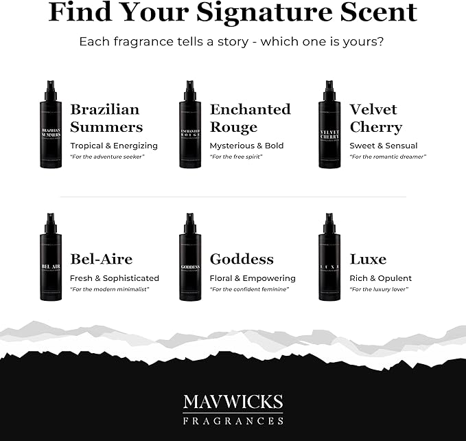 Fragrances - (Luxe) Linen & Room Spray (8oz) – Bedroom & Home Fragrance Mist, Long-Lasting Freshness To Brighten Up Your Space, Fabric & Air Freshener, Aromatherapy Scent Spray