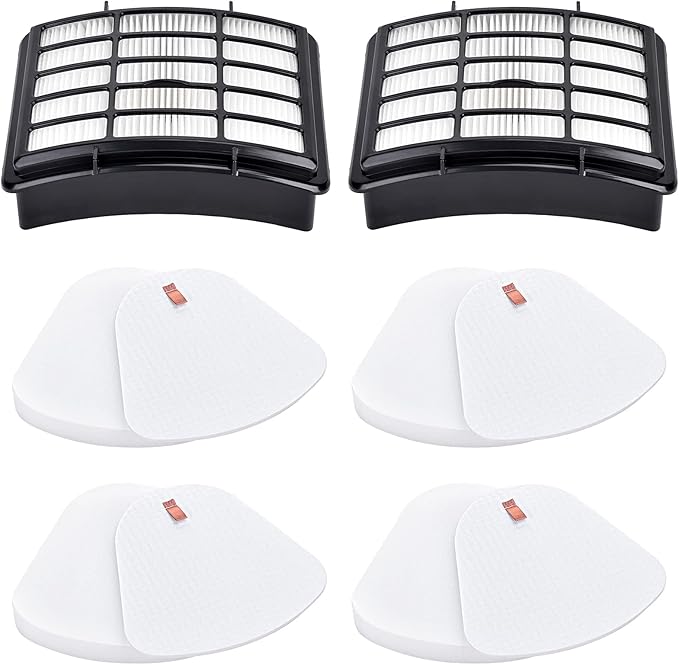 Filters for Shark Navigator Lift Away Deluxe ZU503AMZ NV360 NV352 NV370 NV358 NV355 NV351 NV356E UV540 NV350 NV356, Compare to Part # XFF350 & XHF350, 2 Hepa + 4 Foam & Felt Filter Replacement