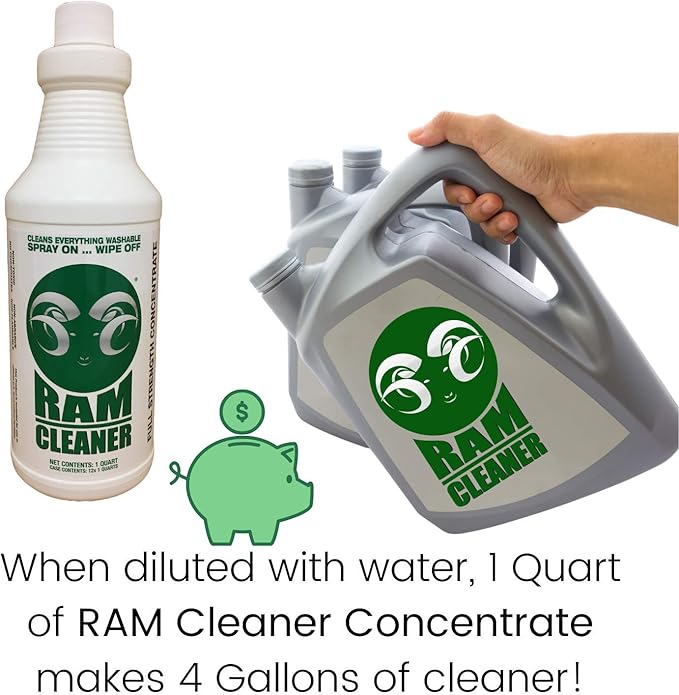 RAM All-Purpose Cleaner and Degreaser Concentrate 1 Quart