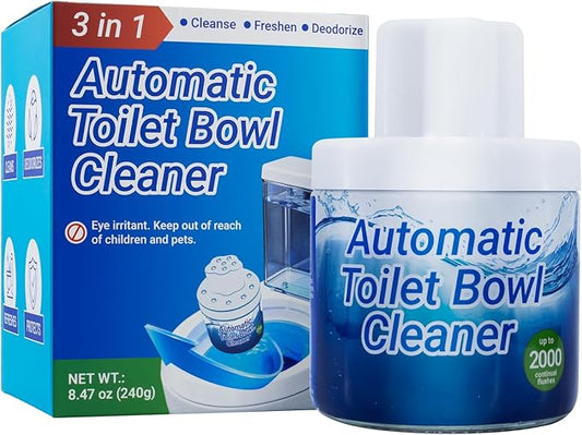 Toilet Bowl Cleaners, Toilet Cleaner, Automatic Long Lasting Continuous Toilet Bowl Cleaner, Prevent Stain Build Up Deep Clean, Each Pack for About 3 Months' Supply, Blue