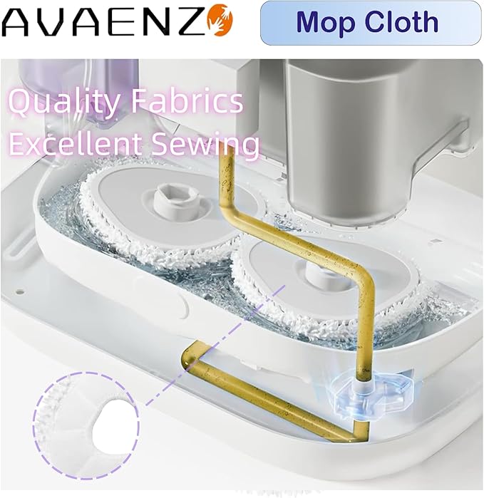 6 Pack Replacement Mop Pads Compatible with Narwal Freo Pro X Ultra Narwal Freo Z Ultra Z10 T10 J3 J4 J5 R10 Microfiber Resuable Mop Cloth Robot Vacuum Cleaner Accessories