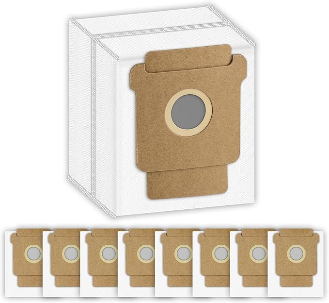 (9 Pack) Q0520 Dust Bags for iRobot Roomba Vacuum Q0520/105 Vac/104/105 Combo/Plus 405/Plus 505 Combo/Max 705 Vac Robot Vacuum Cleaner Disposable Replacement Bags Accessories