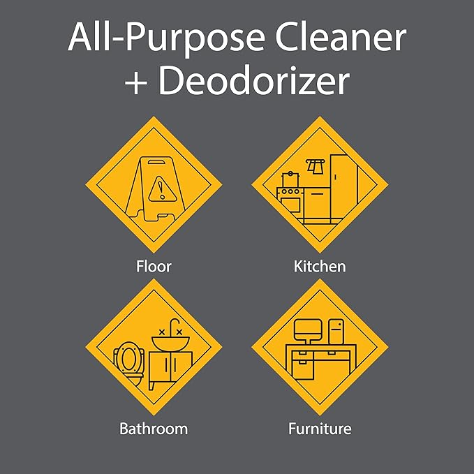 Pro-Grade All-Purpose Cleaner & Deodorizer - Deep Cleaning & Odor Eliminating Formula For Professional & Home Surfaces - 1 Gallon Concentrate - Lavender Breeze