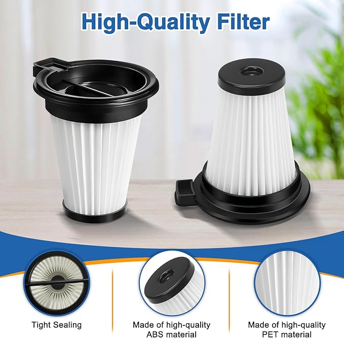 6 Pack HEPA Filter Replacement for Wyze Cordless Vacuum | Removable & Washable | Compatible with Wyze Cordless Vacuums ﻿