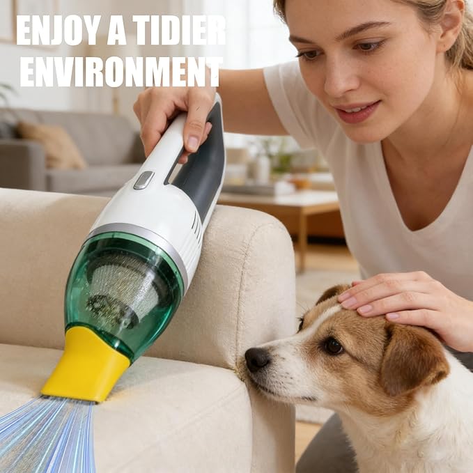 AMUSEGOOD 6 Pack HEPA Filter Replacement Compatible with Cordless Vacuum Cleaner as Seen on TV, Washable and Reusable Handheld Portable Vac Replacement Parts