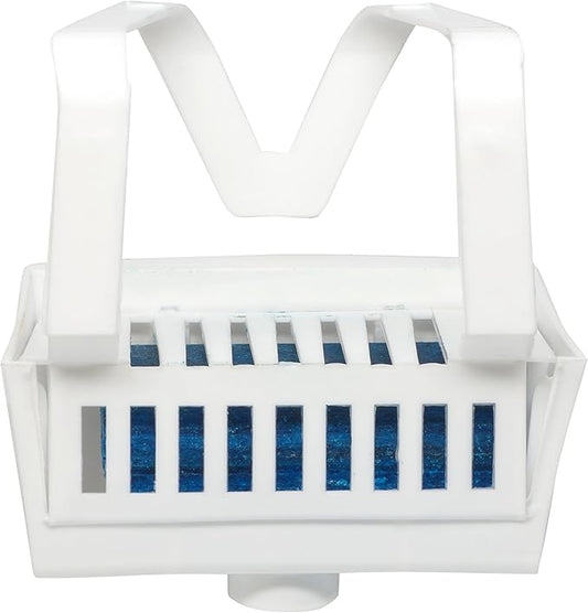 Big D Industries Non-para Toilet Bowl Block, Lasts 30 Days, Evergreen Scent, White, 12/Box