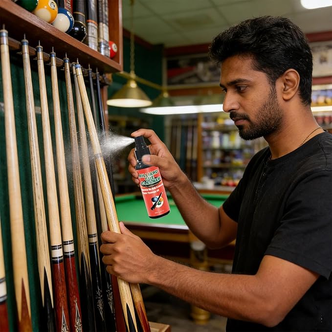Billiard Cue Cleaner - 100ml Deep Cleaning Stain Remover, Portable Pool Cue Maintenance | for Players, Beginners, Enthusiasts at Home, Club, Daily Use, Travel, or Party Accessories