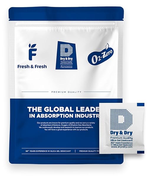 Dry & Dry 3 Gram [1000 Packets] Silica Gel Packets Silica Gel Desiccants, Silica Gel Packs - Rechargeable Moisture Absorbers for Food Storage, Electronics, 3D Filament & Safes
