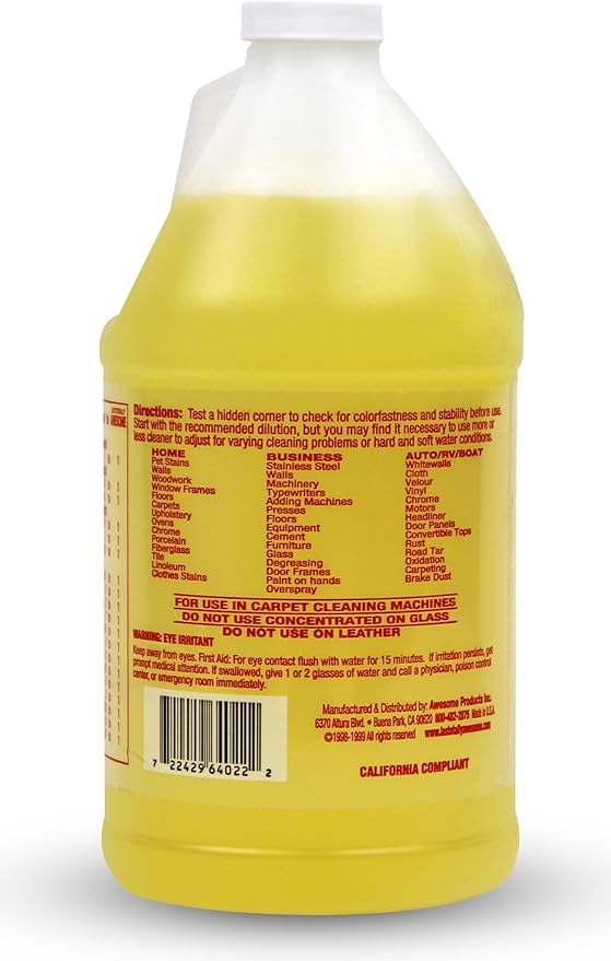 La's Totally Awesome All Purpose Cleaner Refill – 64 oz Concentrated Multipurpose Cleaner & Heavy Duty Degreaser for Home, Kitchen, Bathroom, Floors, Spray Bottles & More