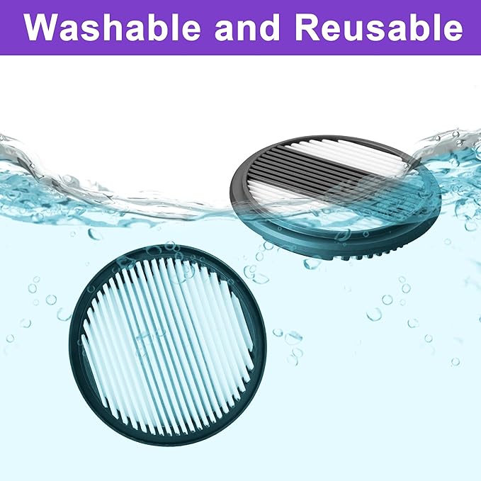 elezon HEPA Filter Replacement Compatiable with A200 Cordless Vacuum Cleaner and F800 Corded Vacuum Cleaner, 2 Pack