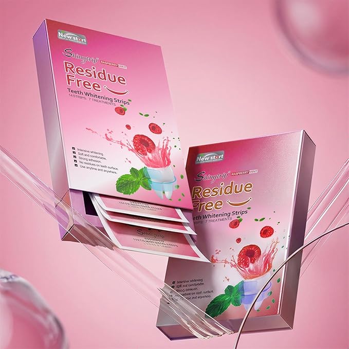 Teeth Whitening Strips for Sensitive Teeth - 7 Treatments 14 Count Whitestrip, Freshens Breath Stains Remover for Coffee, Wine, Tobacco, Smoking - Professional Results in 7 Days