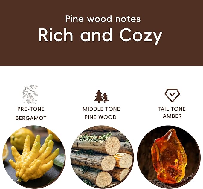 Car Air Freshener Natural Essential Oil Scent, Odor Eliminator and Purifier, Vent Clip Air Freshener for Car (Refill - 3 Pack - Pure Pine)
