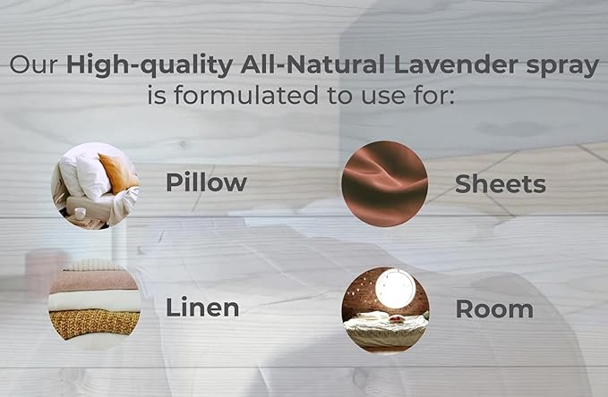 All-Natural Bamboo & Honey Room and Linen Spray, for Sheets, Pillow, Fabric, Bed, Air Freshener Calming, Sleeping, Relaxing, Stress Relief - Refreshing Scent, Removes Smell