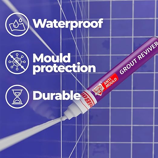 Unibond Grout Reviver For Walls (pen), 7ml Ice White (1878160)