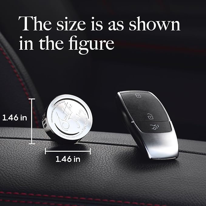 Car Air Freshener Vent Clip, 5 Pack Refills, Essential Oil Car Diffuser (1 Metal Clip + 5 Fragrance Pads), Long Lasting 80 Days, Easy to Clip on Vent,Sweet Vanilla
