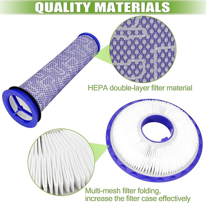 Filter Replacement for Dyson DC41 DC65 DC66 UP13 UP20 UP30 Hepa Post-Motor Filter & Pre-Motor Filter, Multi Floor, Animal and Ball Vacuums Ball Animal 2 Ball Animal 3. Part#920769-01 & 920640-01