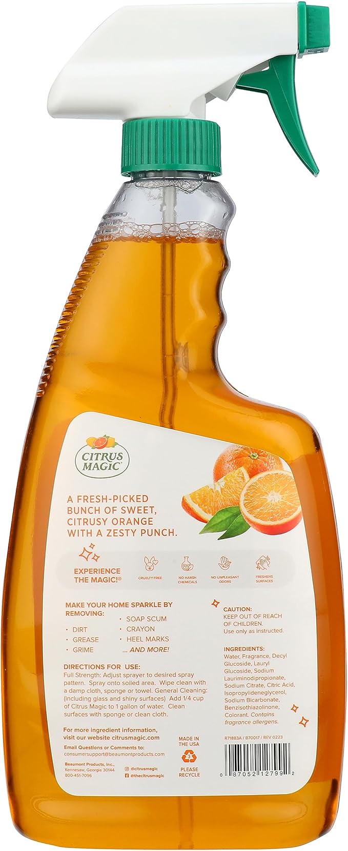 Citrus Magic All Purpose Cleaner, Orange Blast, 22-Fluid Ounce