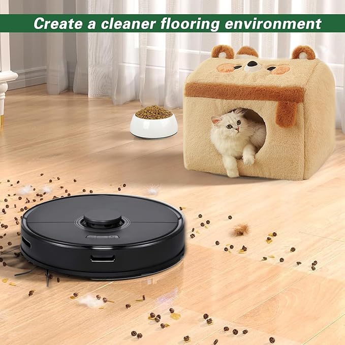 VIEWALL 6 Packs Reusable Microfiber Mop Cloth Compatible with Roborock E Series, Q5, Q5 Pro, Q5 Pro+, Q7, Q7Max, Q8Max,Q8Max+,S5, S5 Max, S6, S6 Pure Robot Vacuum Cleaner(Not for Q7 M5, S8, S7, Q10)