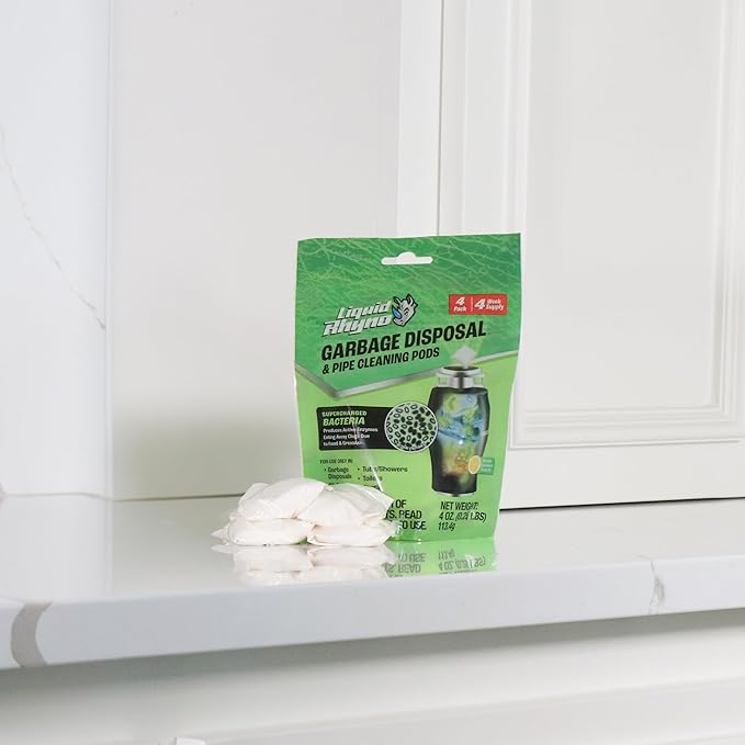 Danco Liquid Rhyno Garbage Disposal Cleaning Pods, Deodorizes and Eliminates Foul Disposer Odors, 4-Pack (12110)