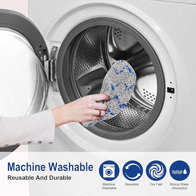 Mop Pads Compatible with ECOVACS DEEBOT X1 Omni / T20 Omni/ T10 Omni/ X2 Omni Series Robot Vacuum and Mop Cleaner - Reusable and Washable Replacement Mop Head Cloth（8 Pack）