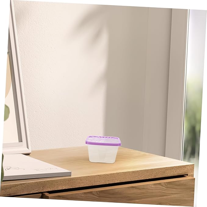 Reusable Moisture Absorber Box Empty Holder for Closet Cabinet Large Capacity Portable Dehumidification Container for Indoor Home Use 4 Pack