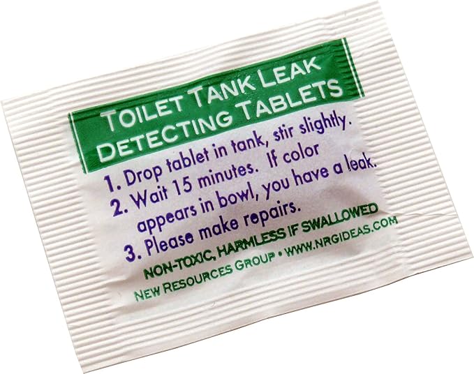New Resources Group Toilet Leak Detecting Tablets - Dye Tablets for Bathroom Leaks - Detect Silent Leaks
