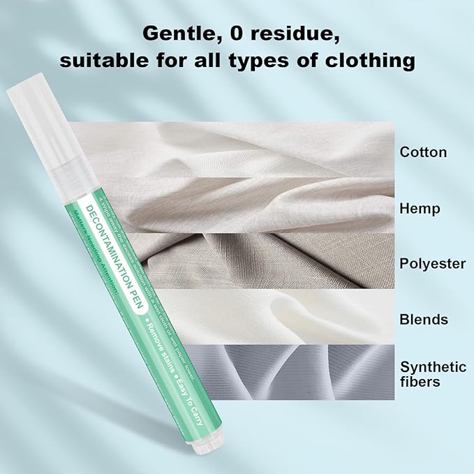 2PCS Bleach Pen for Clothing, 5ml Wash Free Stain Remover Pen, Portable Bleach Stick for Travel