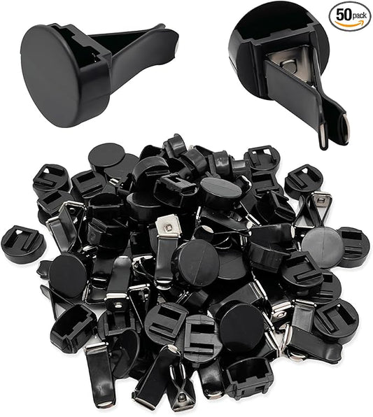 50 PCS Car Metal Air Vent Clips, Auto Perfume Air Outlet Clips Replacement, Air Freshener Clips with Plastic Slot Suitable for Most Vehicle, Universal Car Accessories